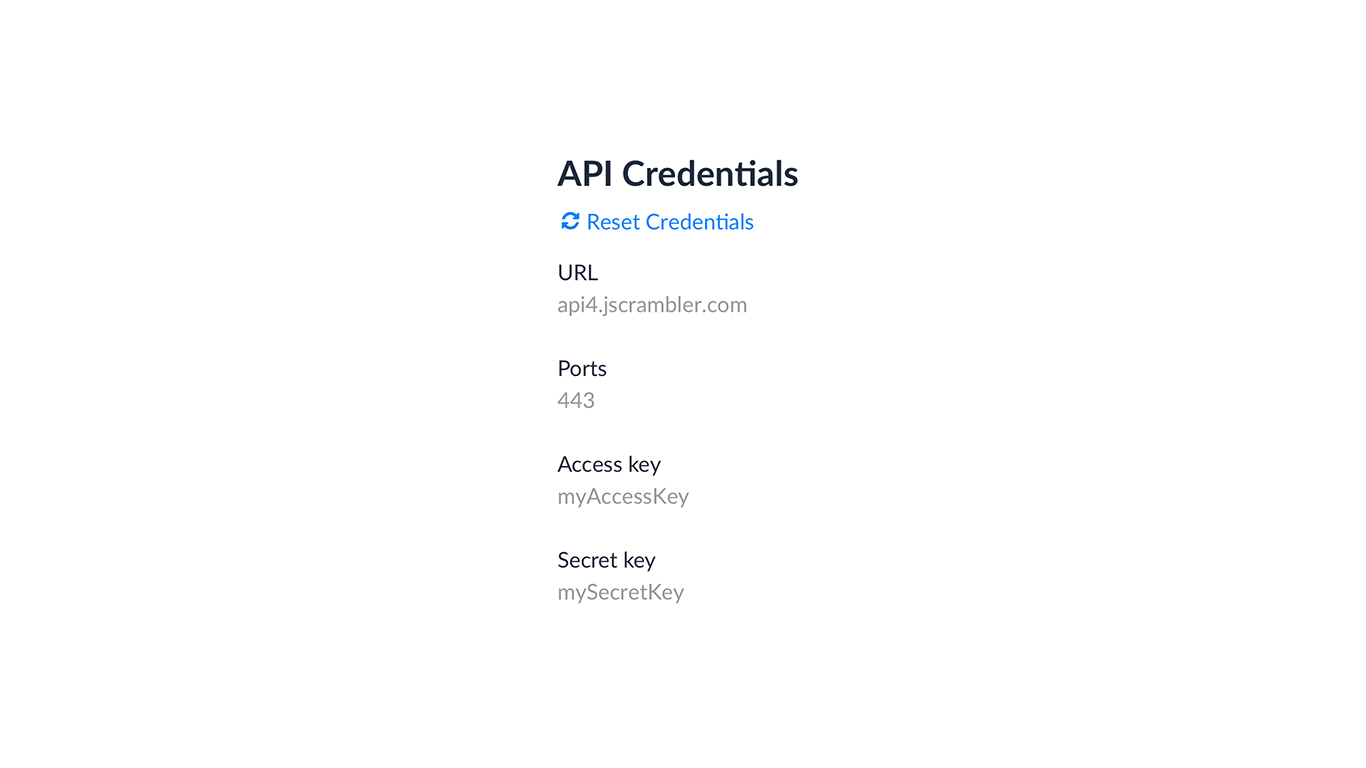 check your API credentials on the my profile page