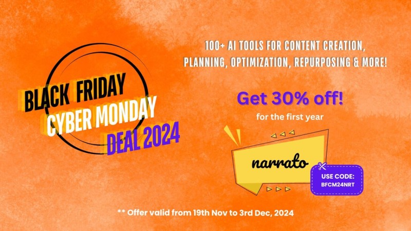 Narrato BFCM deal