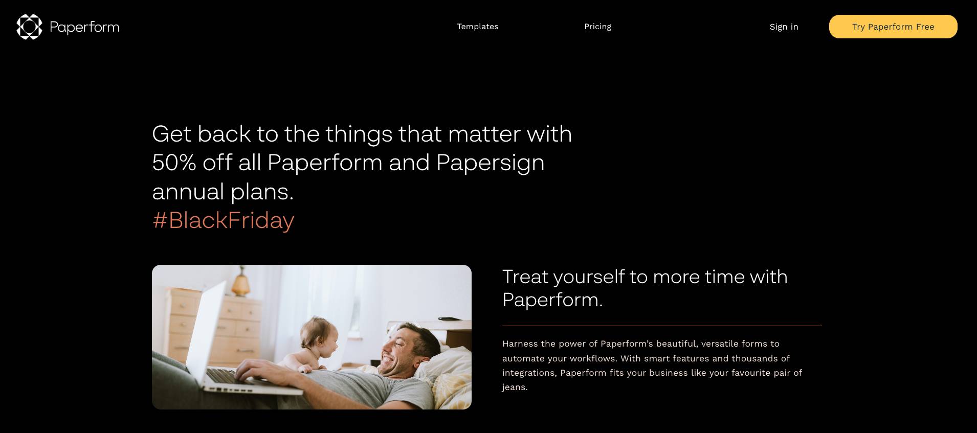 Paperform BFCM deal