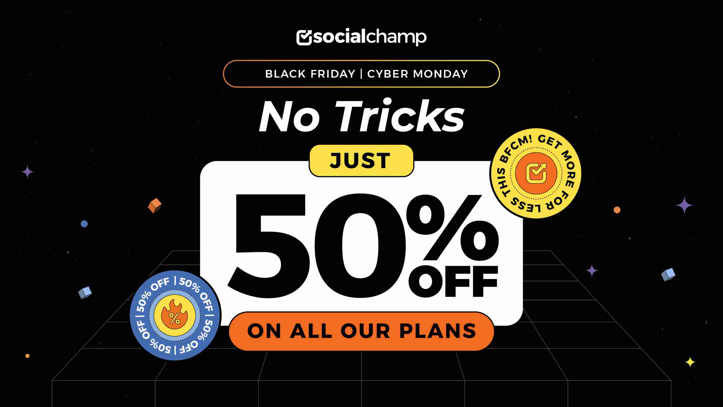 Social Champ Black Friday Cyber Monday deals