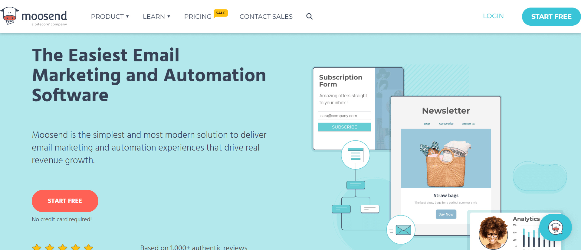 #16 Moosend is the best email marketing platforms for online stores