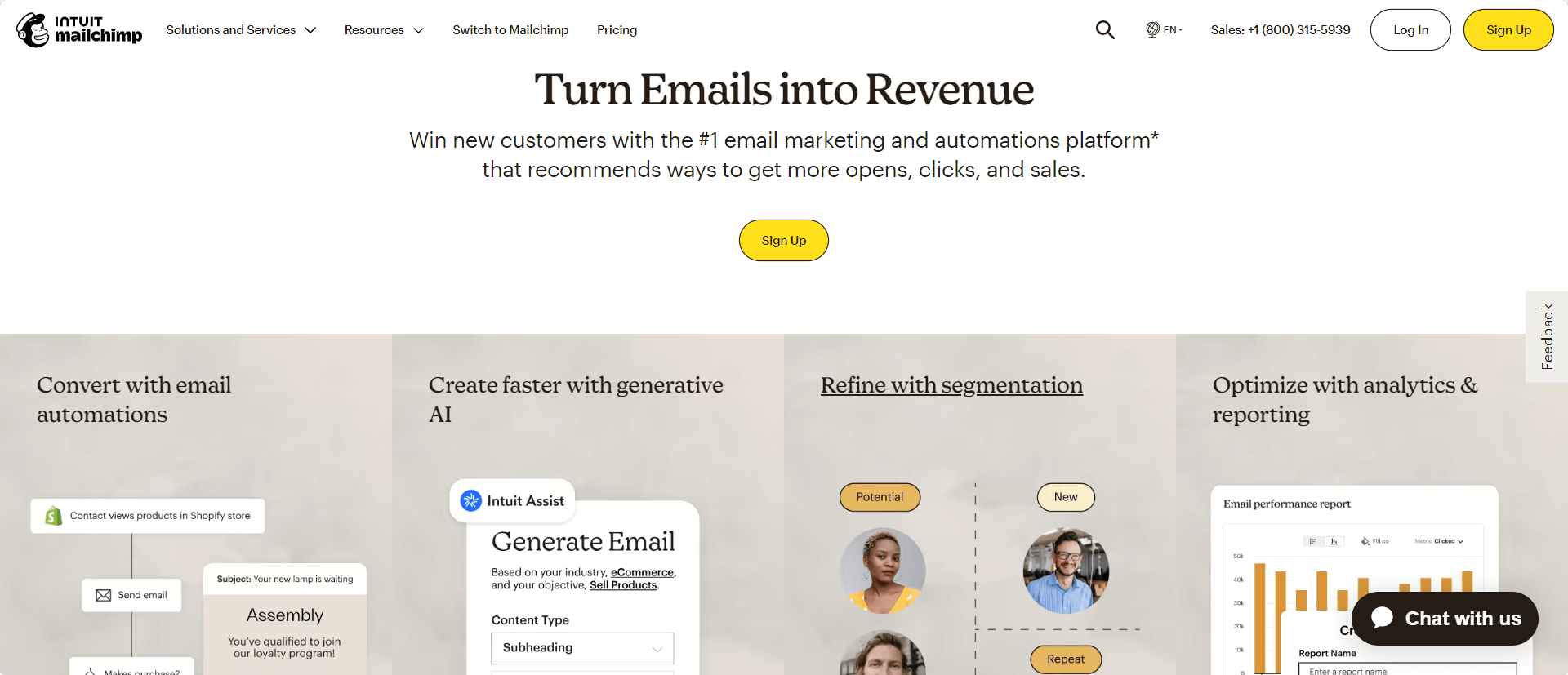 #2 Mailchimp Best email marketing software for small business