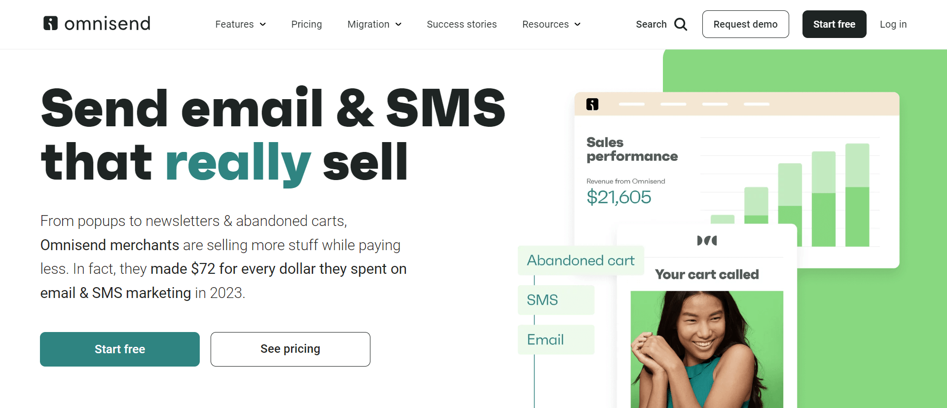 #2 Omnisend is the best email marketing email marketing platform for online stores
