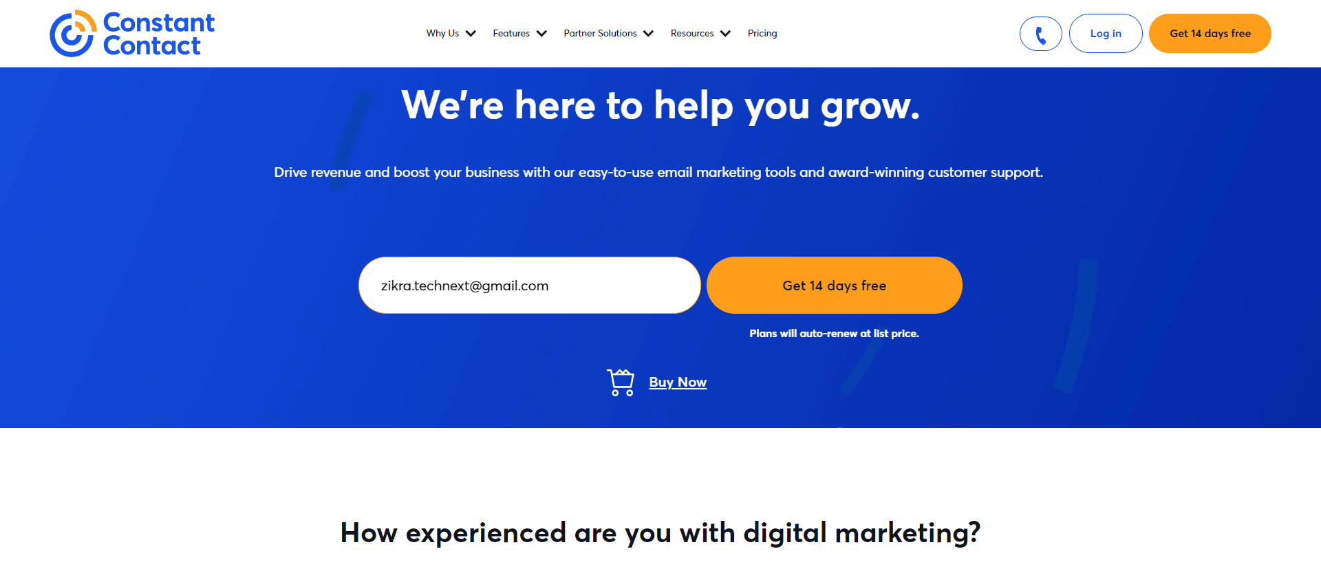 #5 Constant Contact is the best email marketing platform for online stores