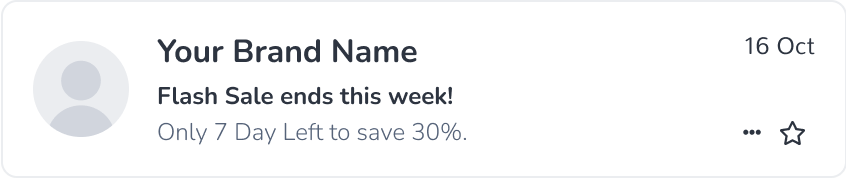 An example of the usage of required numeric data in preheader text