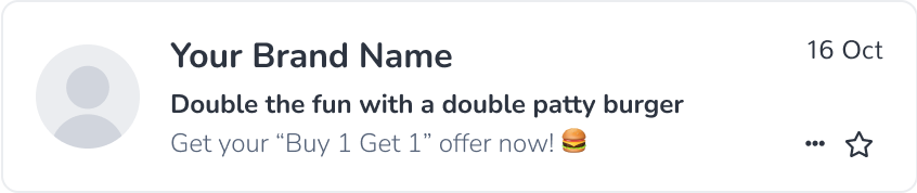 An example of a CTA approach in preheader text