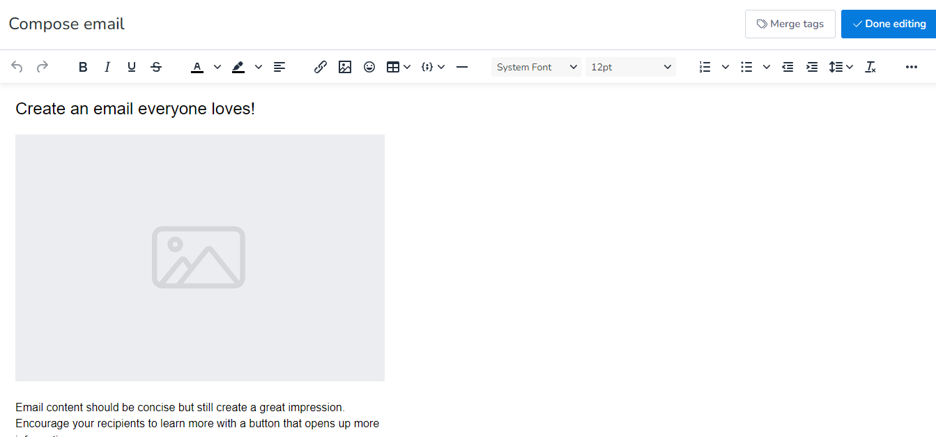 Email Personalization options in MailBluster